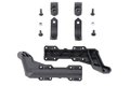 Handguard mounting kit Black. For 22-mm handlebars. 1-point attachment.