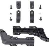 Handguard mounting kit Black. For 22-mm handlebars. 1-point attachment.