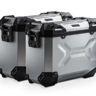 TRAX ADV sada bočních kufrů  stříbrné 37/37 l. BMW R 1200 R/RS, R 1250 R/RS.