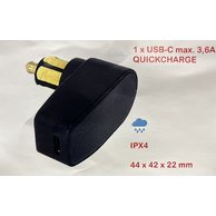 USB 19 nabíječka  USB-C, max. 3,6A