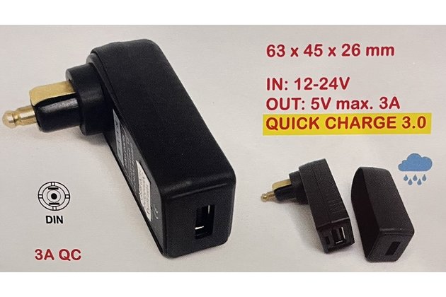 USB 9 nabíječka max. 3A