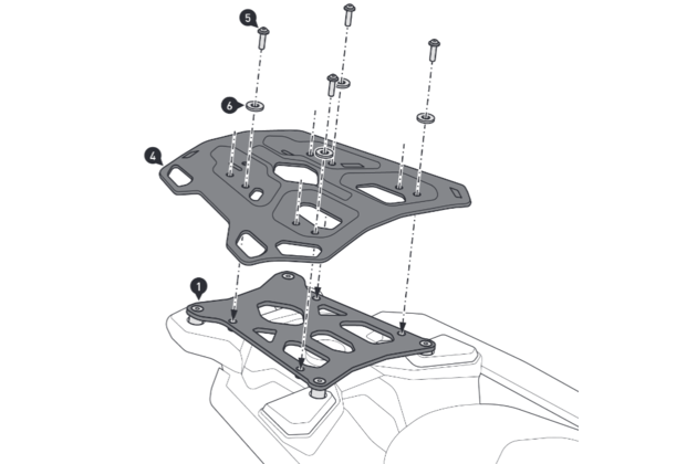 Adv. rack  BMW R 1300 GS (23-) pro orig nosič BMW